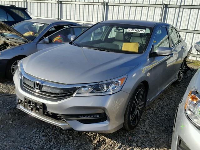 1HGCR2F10HA207798 - 2017 HONDA ACCORD SPO SILVER photo 2