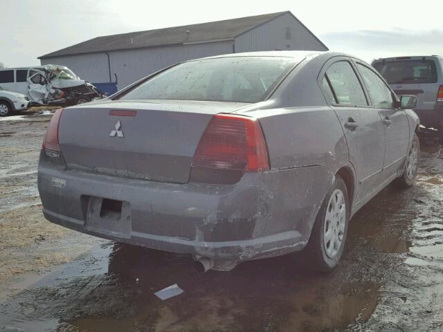 4A3AB36F46E065227 - 2006 MITSUBISHI GALANT ES GRAY photo 4