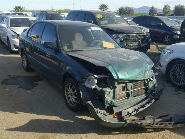 2HGEJ6617YH555168 - 2000 HONDA CIVIC BASE GREEN photo 1