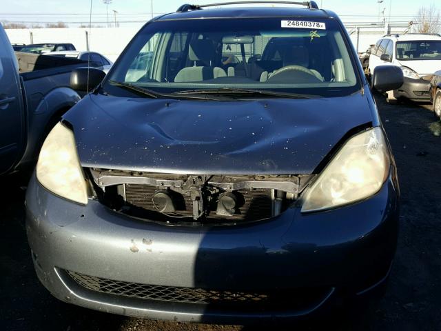 5TDZA23C16S434441 - 2006 TOYOTA SIENNA CE BLUE photo 9