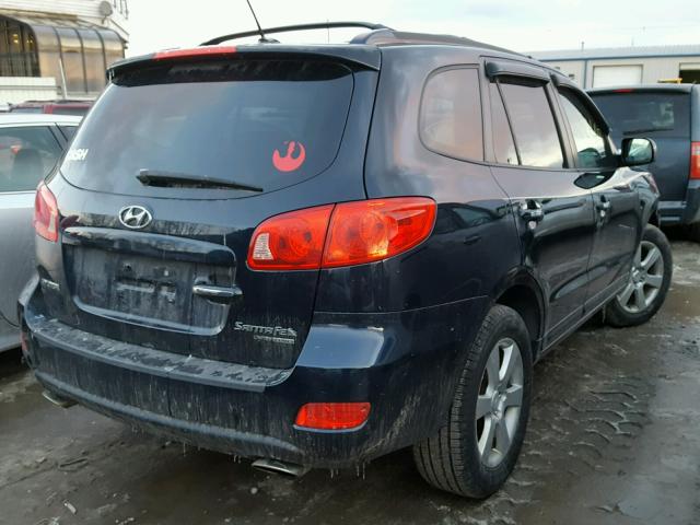 5NMSH73E77H057890 - 2007 HYUNDAI SANTA FE S BLACK photo 4