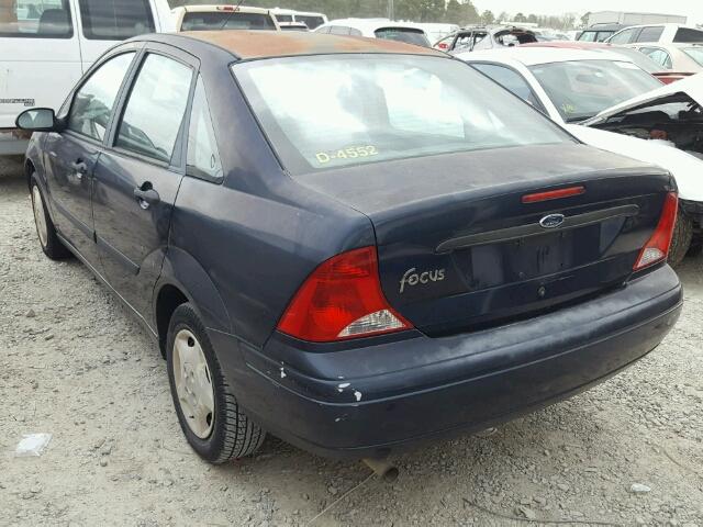 1FAFP33PX3W118967 - 2003 FORD FOCUS LX BLUE photo 3