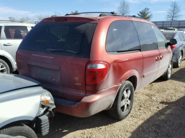 2D4GP44L05R349293 - 2005 DODGE GRAND CARA RED photo 4