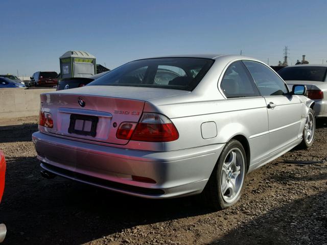 WBABN53482JU38930 - 2002 BMW 330 CI SILVER photo 4