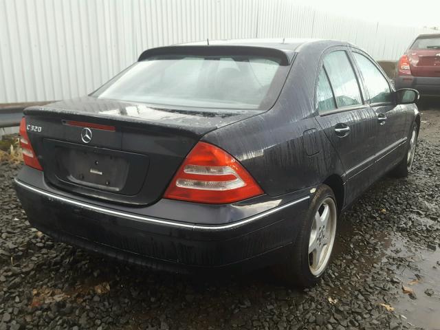 WDBRF64J22F146832 - 2002 MERCEDES-BENZ C 320 BLACK photo 4