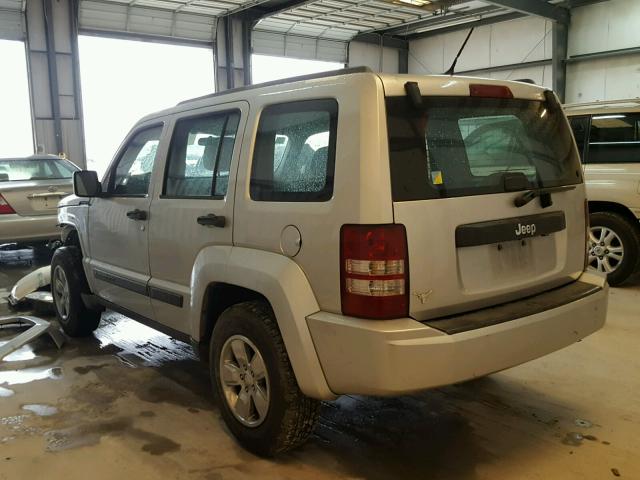 1J4PP2GK3BW518319 - 2011 JEEP LIBERTY SP SILVER photo 3