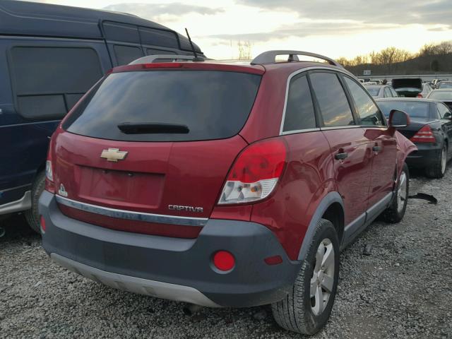 3GNAL2EK9CS591791 - 2012 CHEVROLET CAPTIVA SP RED photo 4