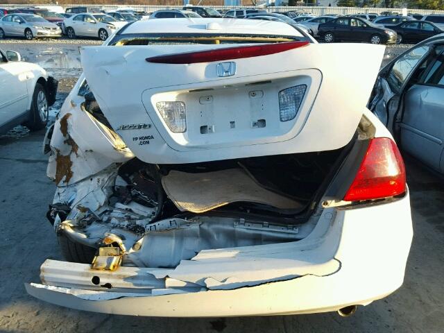 1HGCM56877A111839 - 2007 HONDA ACCORD EX WHITE photo 9