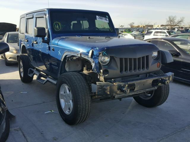 1J4BA3H18AL193514 - 2010 JEEP WRANGLER U BLUE photo 1