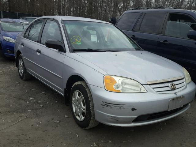 1HGES15551L046161 - 2001 HONDA CIVIC LX SILVER photo 1