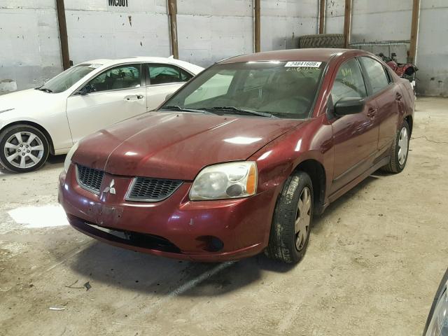 4A3AB36F24E123252 - 2004 MITSUBISHI GALANT ES MAROON photo 2