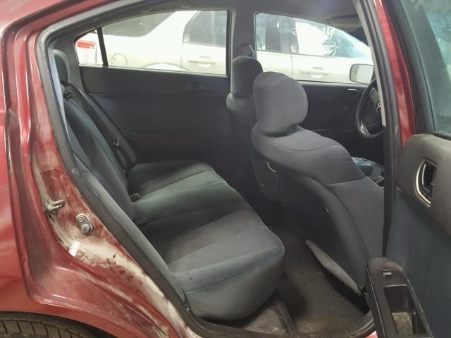 4A3AB36F24E123252 - 2004 MITSUBISHI GALANT ES MAROON photo 6