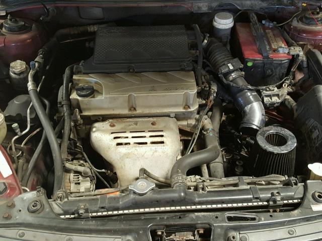 4A3AB36F24E123252 - 2004 MITSUBISHI GALANT ES MAROON photo 7