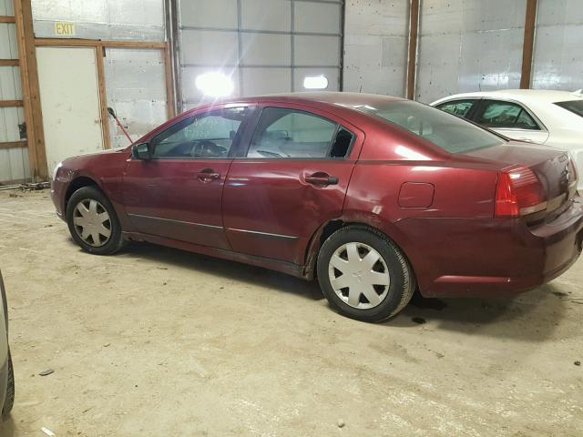 4A3AB36F24E123252 - 2004 MITSUBISHI GALANT ES MAROON photo 9