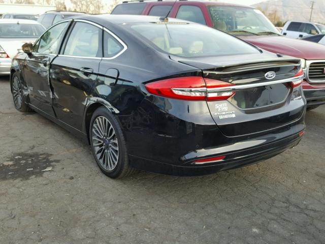 3FA6P0SU2HR191623 - 2017 FORD FUSION TIT BLACK photo 3