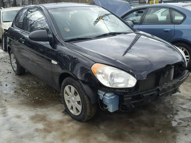 KMHCM36C87U050986 - 2007 HYUNDAI ACCENT GS BLACK photo 1