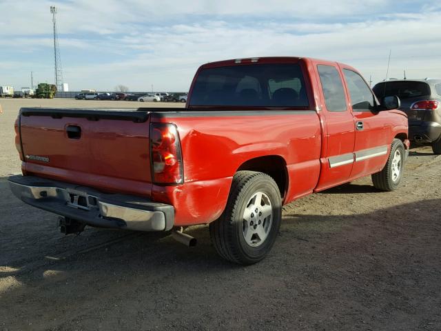 2GCEC19Z561306337 - 2006 CHEVROLET SILVERADO RED photo 4