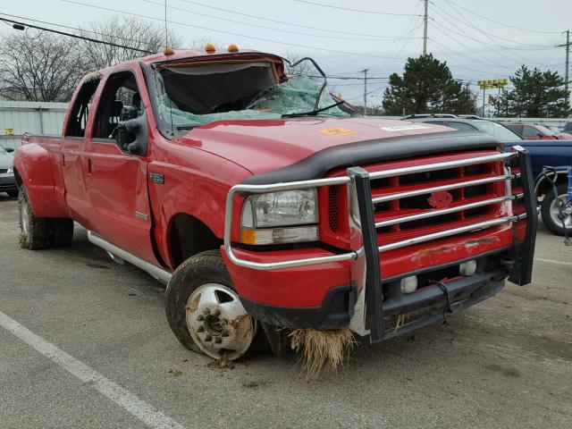 1FTWW33P24EB06980 - 2004 FORD F350 SUPER RED photo 1