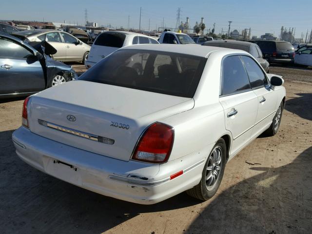 KMHFU45D91A134921 - 2001 HYUNDAI XG 300 WHITE photo 4