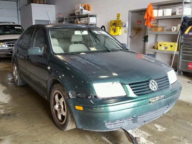 3VWRK69M01M169859 - 2001 VOLKSWAGEN JETTA GL GREEN photo 1