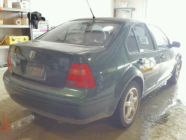 3VWRK69M01M169859 - 2001 VOLKSWAGEN JETTA GL GREEN photo 4