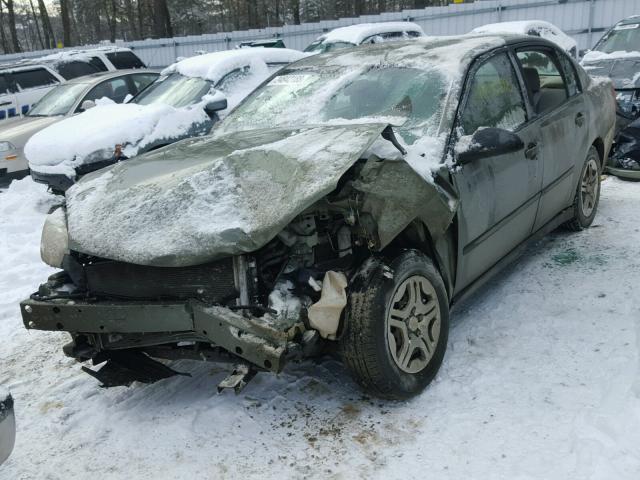 1G1ZS52F35F329336 - 2005 CHEVROLET MALIBU GREEN photo 2