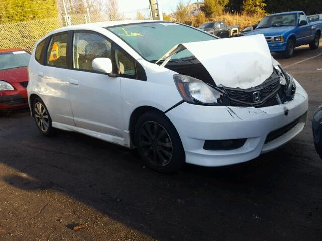 JHMGE8H57CC010489 - 2012 HONDA FIT SPORT WHITE photo 1