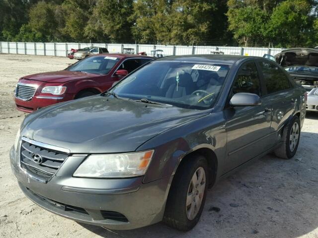 5NPET46C39H534907 - 2009 HYUNDAI SONATA GLS GRAY photo 2