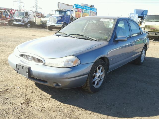 1FAFP66L2XK148567 - 1999 FORD CONTOUR SE BLUE photo 2