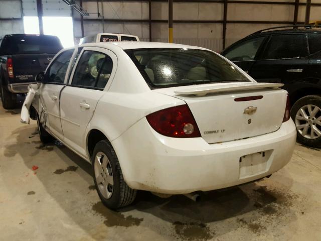 1G1AL55F777163728 - 2007 CHEVROLET COBALT LT WHITE photo 3