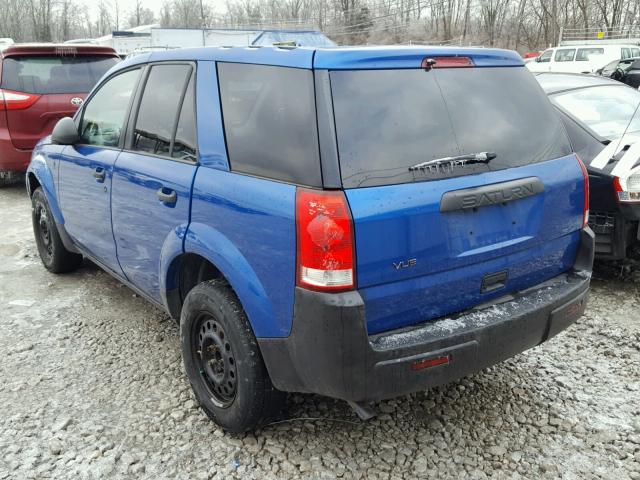 5GZCZ33D74S830101 - 2004 SATURN VUE BLUE photo 3