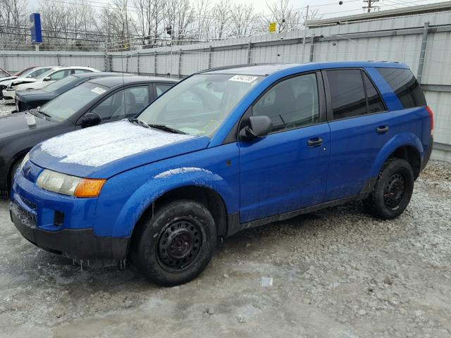 5GZCZ33D74S830101 - 2004 SATURN VUE BLUE photo 9