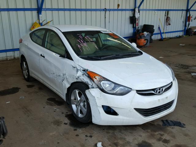 5NPDH4AE3DH183432 - 2013 HYUNDAI ELANTRA GL WHITE photo 1