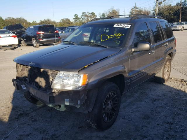 1J4GX58NX4C422203 - 2004 JEEP GRAND CHER GRAY photo 2