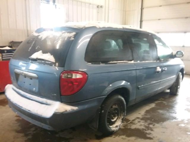 2A4GP44R37R153847 - 2007 CHRYSLER TOWN & COU BLUE photo 4