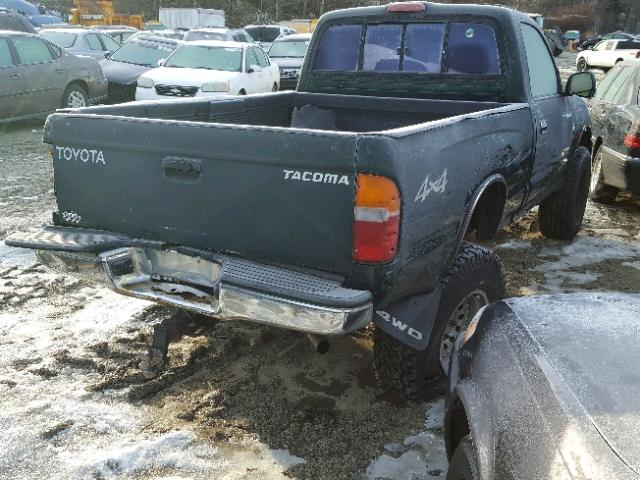 4TAPM62N7XZ488685 - 1999 TOYOTA TACOMA GREEN photo 4