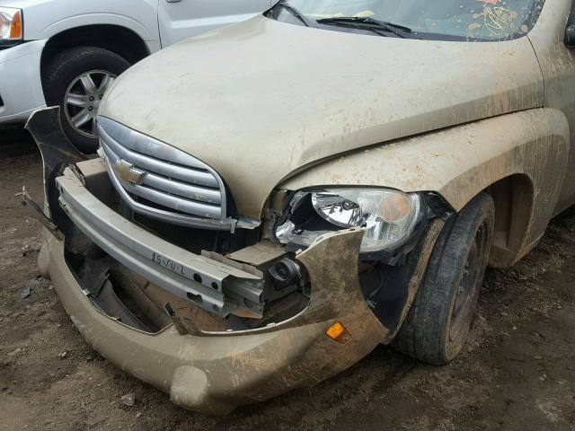 3GNDA13D78S607186 - 2008 CHEVROLET HHR LS GOLD photo 10