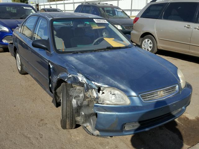 2HGEJ6579VH551012 - 1997 HONDA CIVIC LX BLUE photo 1