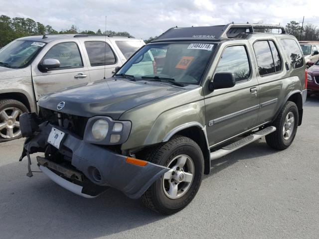 5N1ED28T94C661143 - 2004 NISSAN XTERRA XE GREEN photo 2