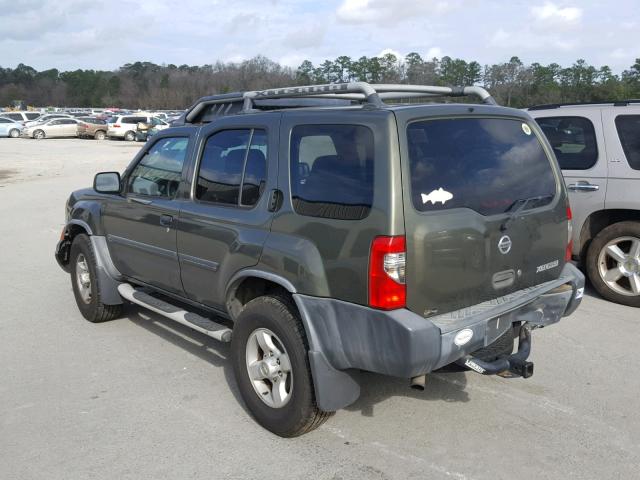 5N1ED28T94C661143 - 2004 NISSAN XTERRA XE GREEN photo 3