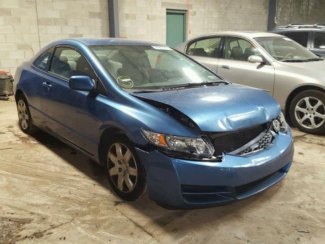 2HGFG1B67AH514505 - 2010 HONDA CIVIC LX BLUE photo 1