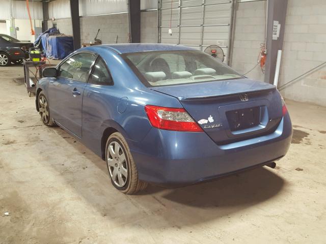 2HGFG1B67AH514505 - 2010 HONDA CIVIC LX BLUE photo 3