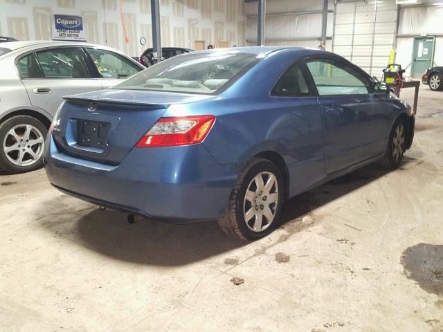 2HGFG1B67AH514505 - 2010 HONDA CIVIC LX BLUE photo 4