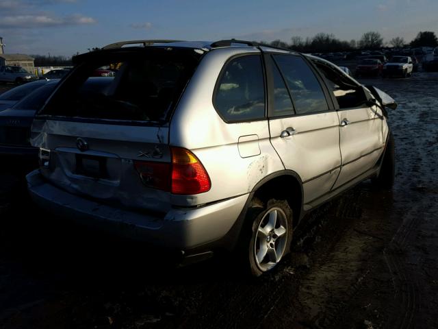 5UXFA53543LV85534 - 2003 BMW X5 3.0I SILVER photo 4