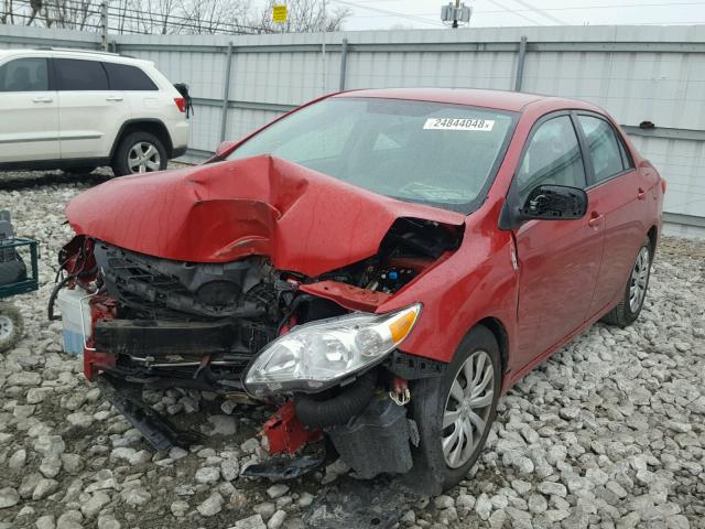 2T1BU4EE2CC894179 - 2012 TOYOTA COROLLA BA RED photo 2