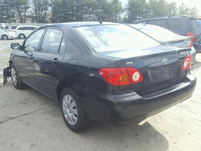 JTDBR32E830002480 - 2003 TOYOTA COROLLA CE BLACK photo 3