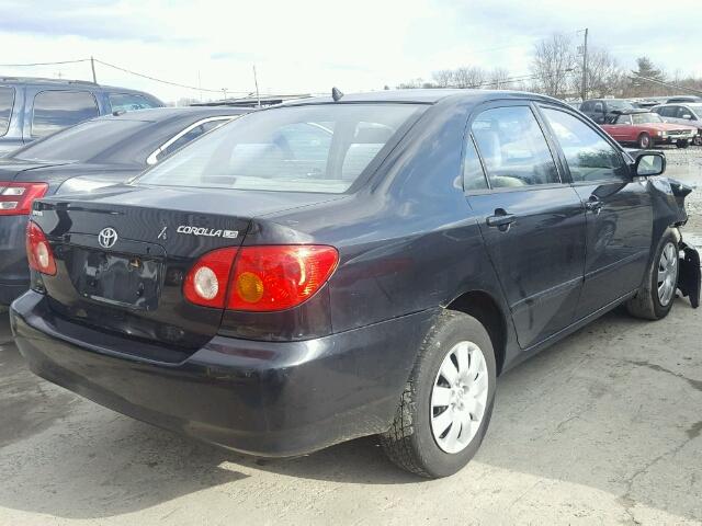 JTDBR32E830002480 - 2003 TOYOTA COROLLA CE BLACK photo 4