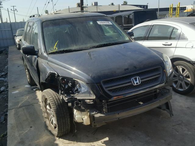 2HKYF18605H508205 - 2005 HONDA PILOT EXL BLACK photo 1