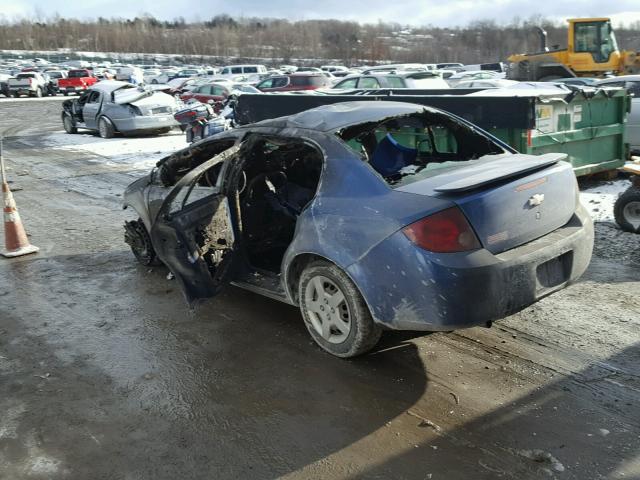 1G1AK52F257518616 - 2005 CHEVROLET COBALT BLUE photo 3