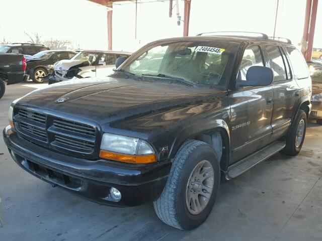 1B4HR28Z5YF255935 - 2000 DODGE DURANGO BLACK photo 2